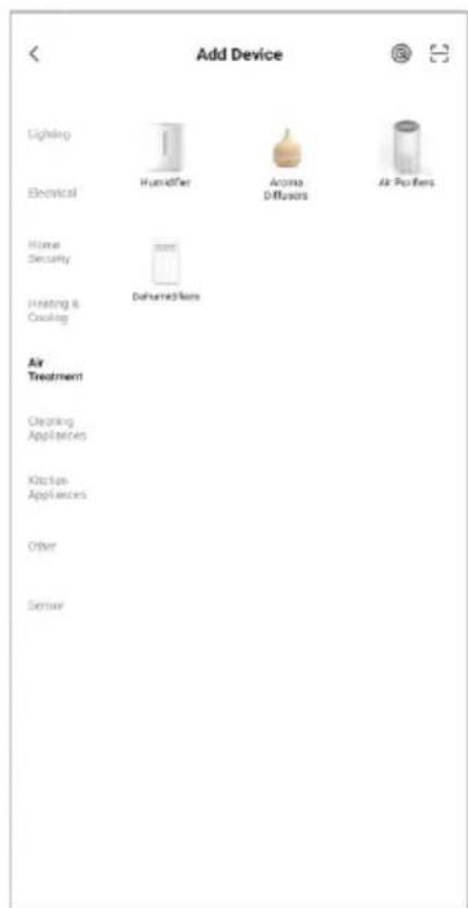 Add Device Lighting Electrical Home Security Heating & Cooking Air Treatment Cleaning Appliances Kitchen Appliances Other Sensor Humidifier Aroma Diffusions Air Powders