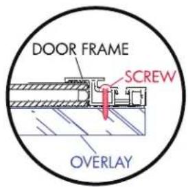 DOOR FRAME SCREW OVERLAY
