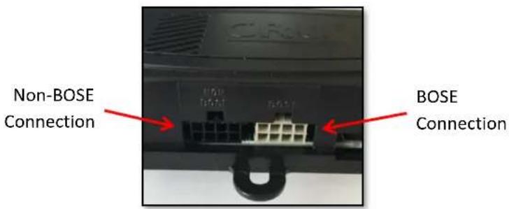 Non-BOSE Connection BOSE Connection