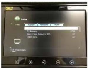 Control TV System Sound or View Output in 50% Audio Audio T+V Audio Options