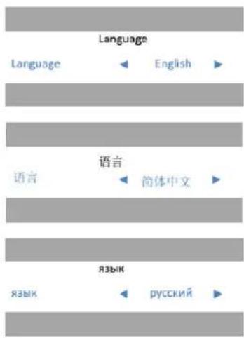 Language Language ← English ► 语言 ← 简体中文 ► Язык Язык ← русский ►