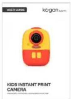 USER GUIDE kogan.coms KIDS INSTANT PRINT CAMERA