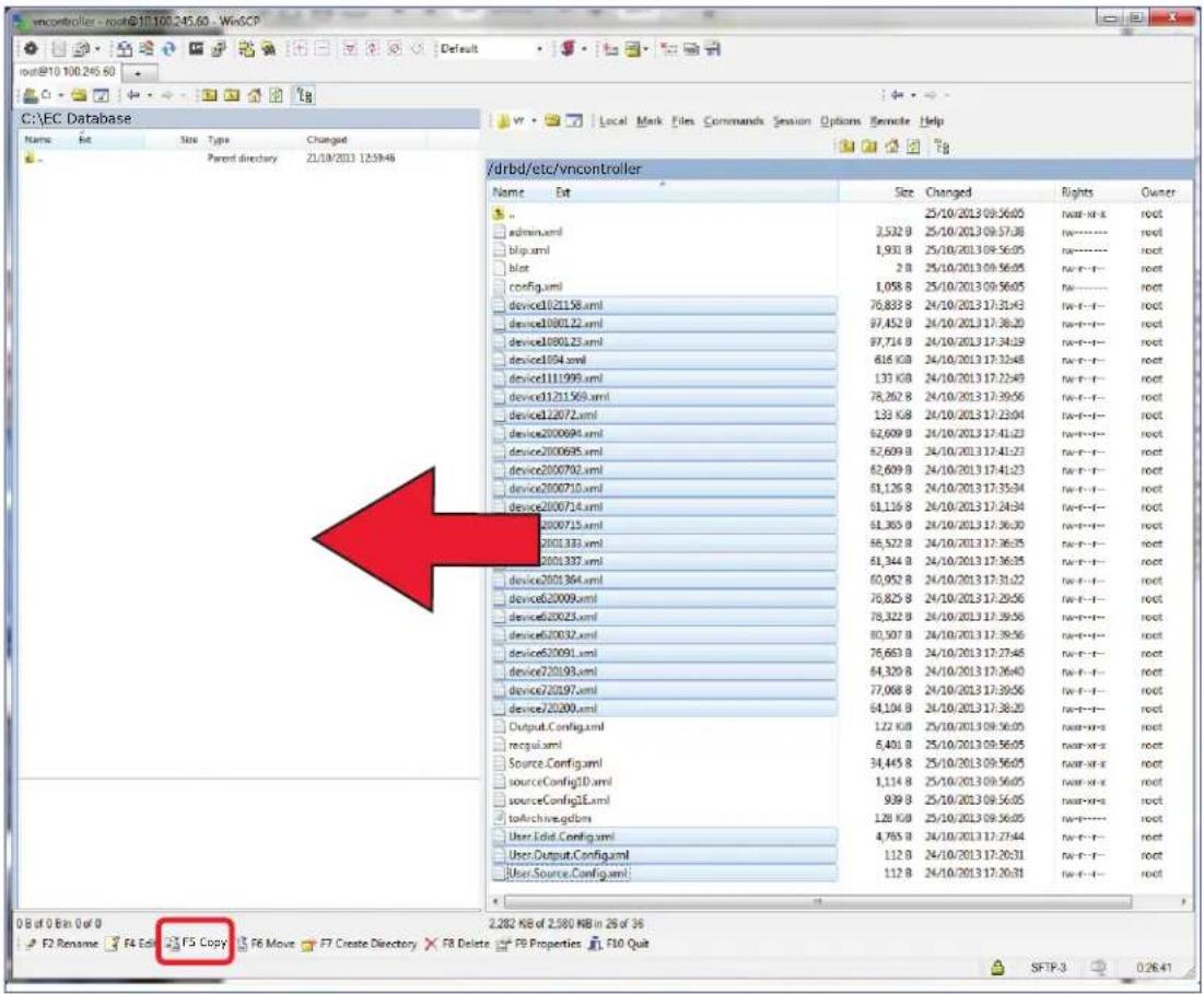 mcontroller - root@10.100.245.60 - WinSCP root@10 100.245.60 C:\EC Database Name Ext Size Changed Rights Owner ----- Size Changed Rights admin.xml 25/10/2013 09:56:05 narr-x-x root blip.xml 3,532 B 25/10/2013 09:57:38 narr------ root blue 1,931 B 25/10/2013 09:56:05 narr------ root config.xml 2 B 25/10/2013 09:56:05 Narr-f-r root device1021158.xml 1,058 B 25/10/2013 09:56:05 Narr------ root device1080122.xml 76,833 B 24/10/2013 17:31:43 Narr-f-r root device1080123.xml 97,452 B 24/10/2013 17:36:20 Narr-f-r root device1094.xml 97,714 B 24/10/2013 17:34:19 Narr-f-r root device1111999.xml 616 KB 24/10/2013 17:32:48 Narr-f-r root device11211568.xml 133 KB 24/10/2013 17:22:49 Narr-f-r root device120772.xml 78,262 B 24/10/2013 17:39:56 Narr-f-r root device2000694.xml 133 KB 24/10/2013 17:23:04 Narr-f-r root device2000695.xml 62,609 B 24/10/2013 17:41:23 Narr-f-r root device200702.xml 62,609 B 24/10/2013 17:41:23 Narr-f-r root device200710.xml 61,126 B 24/10/2013 17:35:34 Narr-f-r root device200714.xml 61,116 B 24/10/2013 17:24:34 Narr-f-r root 200715.xml 61,365 B 24/10/2013 17:36:30 Narr-f-r root 2001333.xml 66,522 B 24/10/2013 17:36:35 Narr-f-r root 2001337.xml 61,344 B 24/10/2013 17:36:35 Narr-f-r root device2001384.xml 60,952 B 24/10/2013 17:31:22 Narr-f-r root device2009.xml 76,825 B 24/10/2013 17:29:56 Narr-f-r root device2009X.xml 78,322 B 24/10/2013 17:39:56 Narr-f-r root device2009XZ.xml 80,507 B 24/10/2013 17:39:56 Narr-f-r root device2009XJ.xml 76,663 B 24/10/2013 17:27:46 Narr-f-r root device2019XJ.xml 64,329 B 24/10/2013 17:26:40 Narr-f-r root device2019YJ.xml 77,068 B 24/10/2013 17:39:56 Narr-f-r root device2020XJ.xml 64,104 B 24/10/2013 17:38:20 Narr-f-r root Output.Config.xml 1.22 KB 25/10/2013 09:56:05 narr-x-s root recgal.xml 6,401 B 25/10/2013 09:56:05 narr-x-s root Source.Config.xml 34,445 B 25/10/2013 09:56:05 narr-x-s root sourceConfigID.xml 1,114 B 25/10/2013 09:56:05 narr-x-s root sourceConfigLJ.xml 939 B 25/10/2013 09:56:05 narr-x-s root toArchivesgdbm 1.28 KB 25/10/2013 09:56:05 Narr------ root User Edid.Config.xml 4,765 B 24/10/2013 17:27:44 Narr-f-r root User.Output.Config.xml 1.12 B 24/10/2013 17:26:31 Narr-f-r root User.Source.Config.xml 1.12 B 24/10/2013 17:26:31 Narr-f-r root