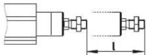 Festo EPCC-BS-25-175-6P-A - Feed speed – piston rod length EPCC-BS - 1