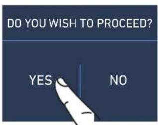 DO YOU WISH TO PROCEED? YES NO