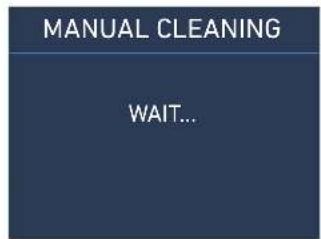 MANUAL CLEANING WAIT...