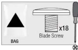 BAG x18 Blade Screw