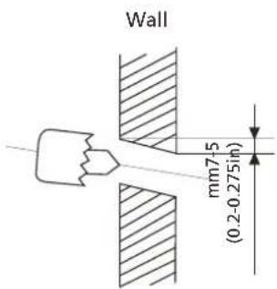 Wall mm7-5 (0.2-0.275in)