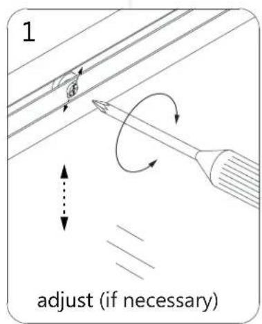1 adjust (if necessary)