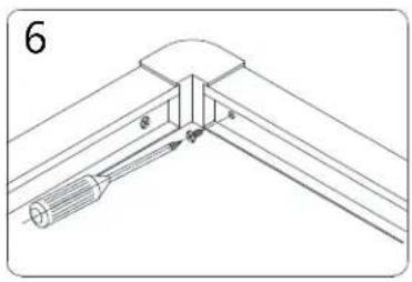 Technical line drawing of a mechanical joint or bracket assembly (no text or symbols)