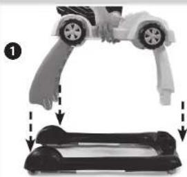 Kolcraft Tiny Steps Roadster - To Attach Tray to Base - 1