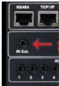 RS485 TCP/IP IR Ext. 1 2 3 4