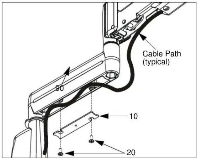 Cable Path (typical) 90 10 20