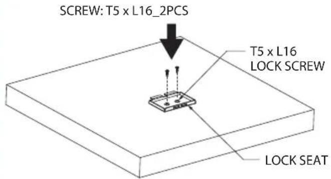 SCREW: T5 x L16_2PCS T5 x L16 LOCK SCREW LOCK SEAT