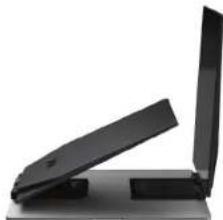 SideTrak Swivel Pro Touch Triple - Fold monitor closest to laptop. - 1