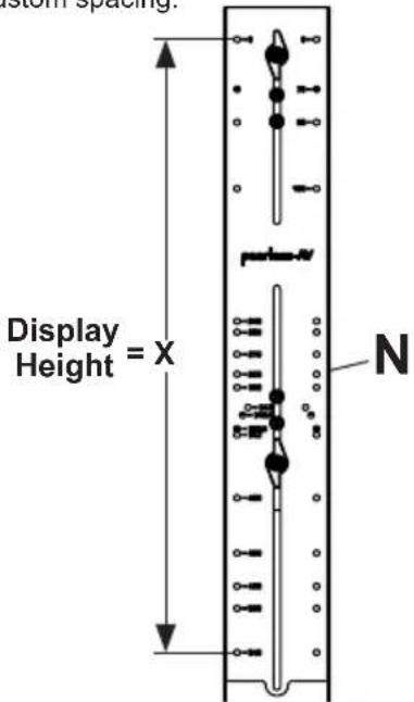 Display Height = X N