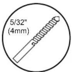 5/32" (4mm)