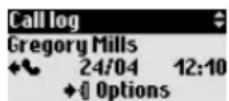 PHILIPS DECT 6172 - To view the call log - 1