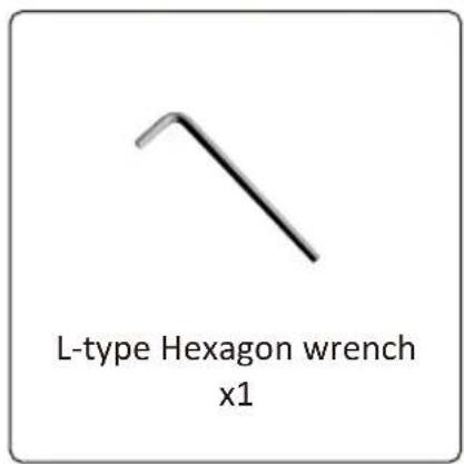 L-type Hexagon wrench x1