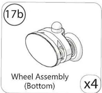 17b Wheel Assembly (Bottom) x4