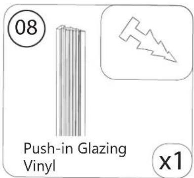 08 Push-in Glazing Vinyl x1