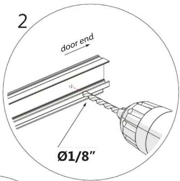2 door end Ø1/8"