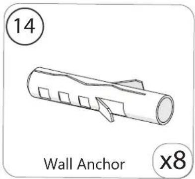 14 Wall Anchor x8