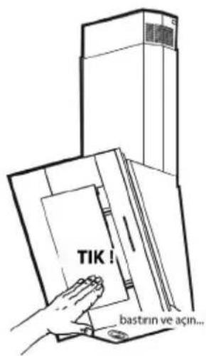 TIK! bastrin ve açın...