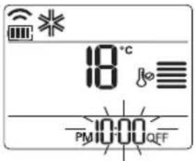 18°C PM 10:00 OFF