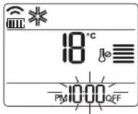 18°C PM10:00 OFF