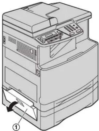 PANASONIC KX-MC6020TK - Kayıt kağıdı isteğe bağlı girdi tablasının yakınlarında sıkıştığında - 1