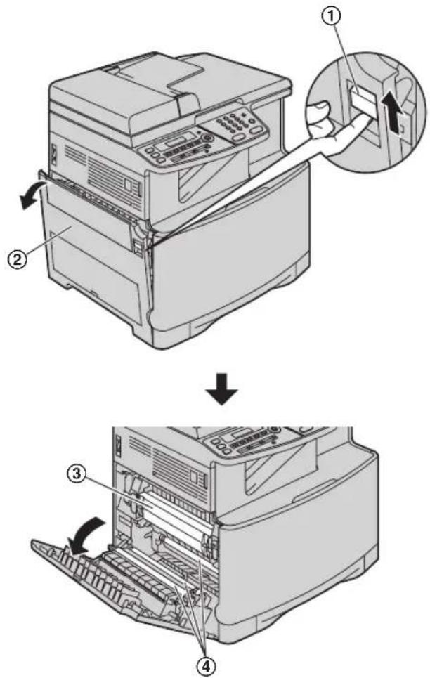 PANASONIC KX-MC6020TK - Ünitede kayıt kağıdı sıkıştiğında - 1
