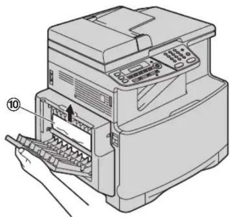 PANASONIC KX-MC6020TK - Kayıt kağıdı fuzer ünitesinin yakınlarında sıkıştiğında: - 7