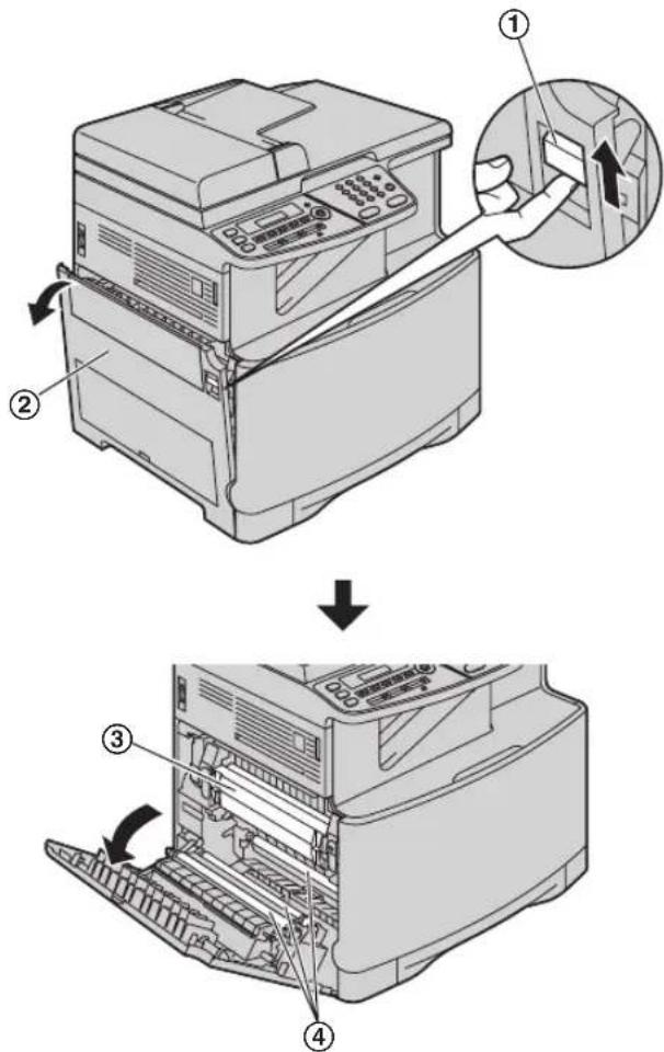 PANASONIC KX-MC6020TK - Kağıt kanalının temizlenmesi - 1