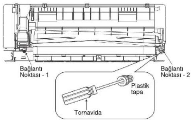 Bağlantı Noktası - 1 Bağlantı Noktası - 2 Plastik tapa Tornavida