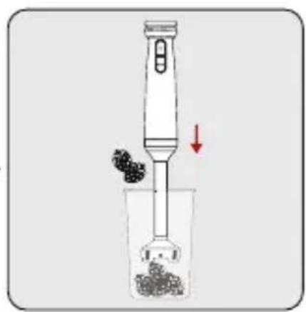 Arçelik HBS 6970 CS - Parçalayıcı ayak ile karıştırma ve parçalama işlemi - 3