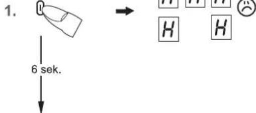 1. 6 giây → H H H H H