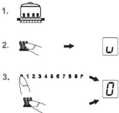 1. 2. 3. → u 1 2 3 4 5 6 7 8 9 P → 0