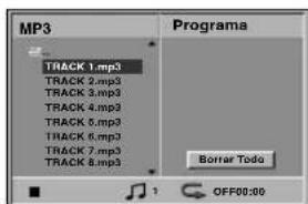 MP3 TRACK 1.mp3 TRACK 2.mp3 TRACK 3.mp3 TRACK 4.mp3 TRACK 5.mp3 TRACK 6.mp3 TRACK 7.mp3 TRACK 8.mp3 Programa Borrar Todo OFF00:00