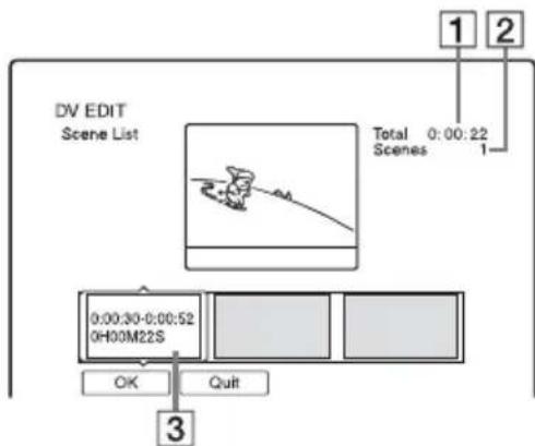 SONY RDR-HXD1065 - When you finish adding scenes, press ↓. - 1