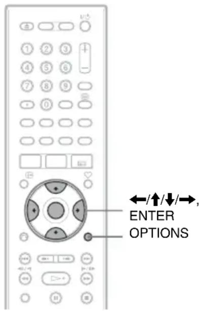 Enter OPTIONS