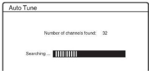 Auto Tune Number of channels found: 32 Searching ...