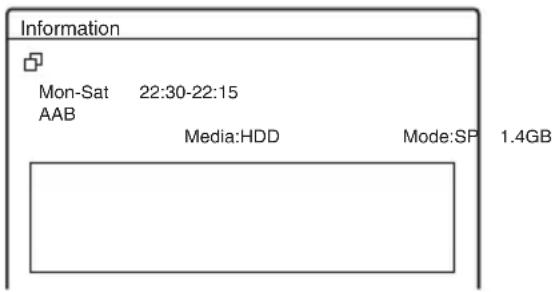 Information Mon-Sat 22:30-22:15 AAB Media:HDD Mode:SP 1.4GB