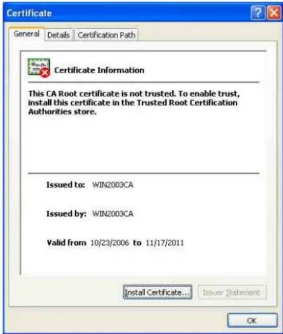 SONY SNC-CH110 - Comment installer le certificat CA - 1