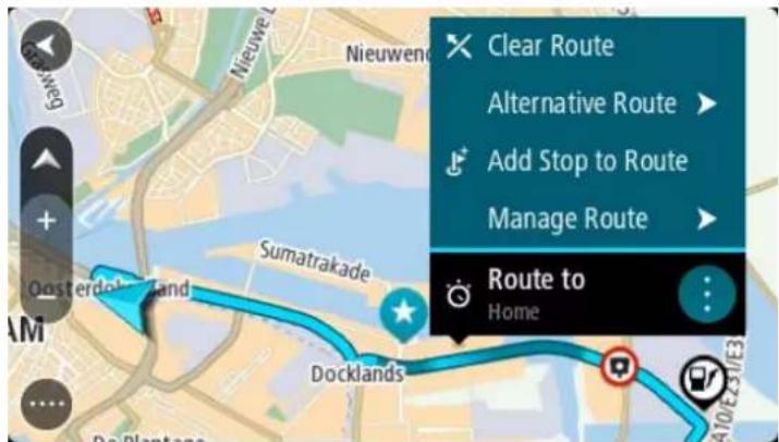 TOMTOM Start 45 - Ajouter un arrêt à un parcours enregistré à l'aide de la carte - 1