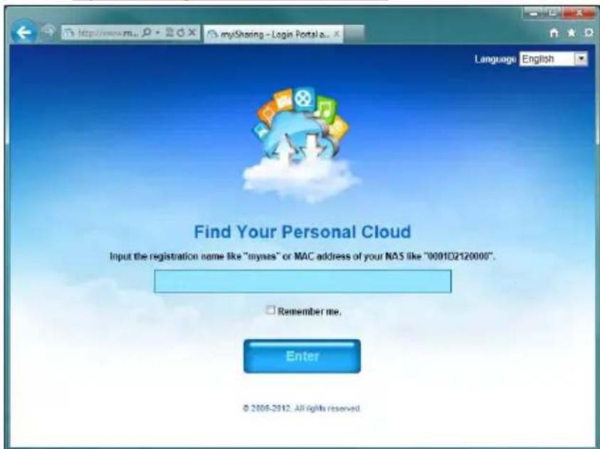 Eminent myiSharing - Lokale oder externe Anmeldung per Webbrowser - 1