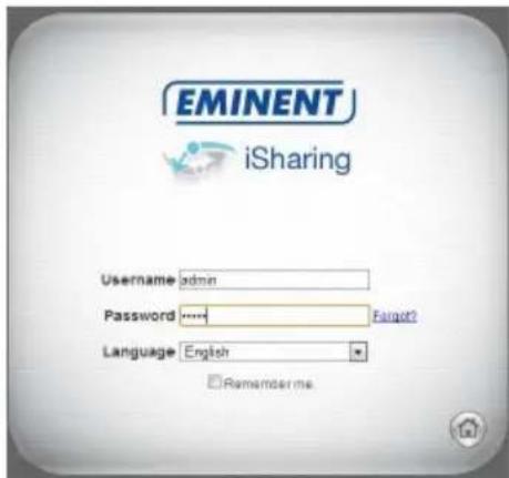 Eminent myiSharing - Lokale oder externe Anmeldung per Webbrowser - 2