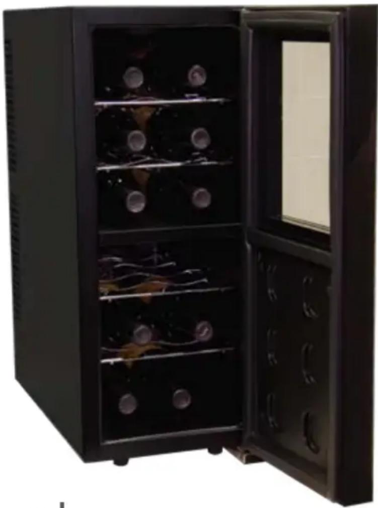 HAIER HVTM12DABB - Enfriador de Vinos Termoeléctrico con Zona Doble - 1