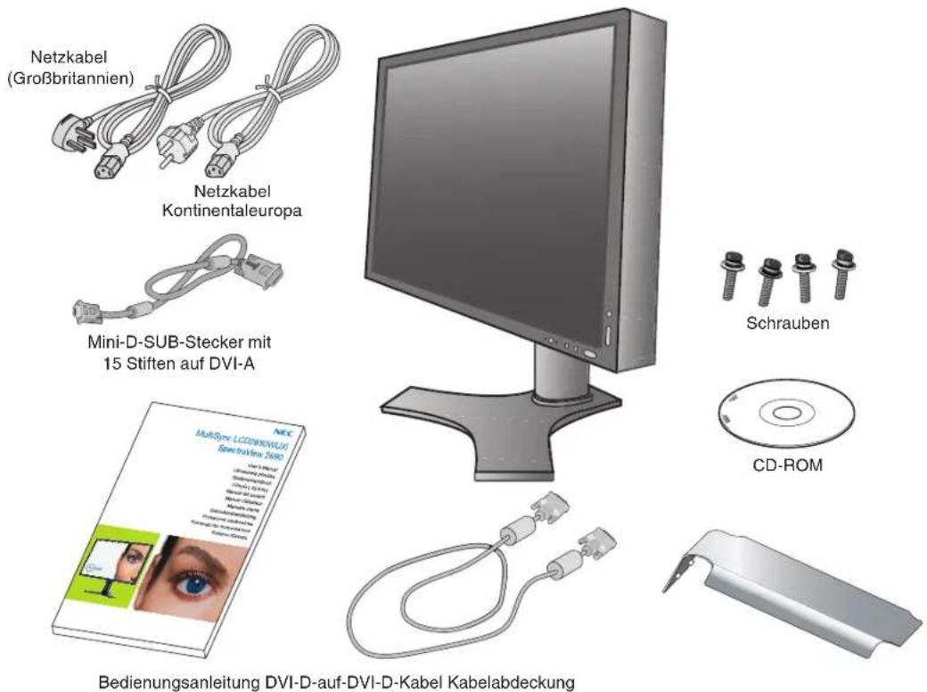 NEC SpectraView 2690 - Inhalt der Verpackung - 1