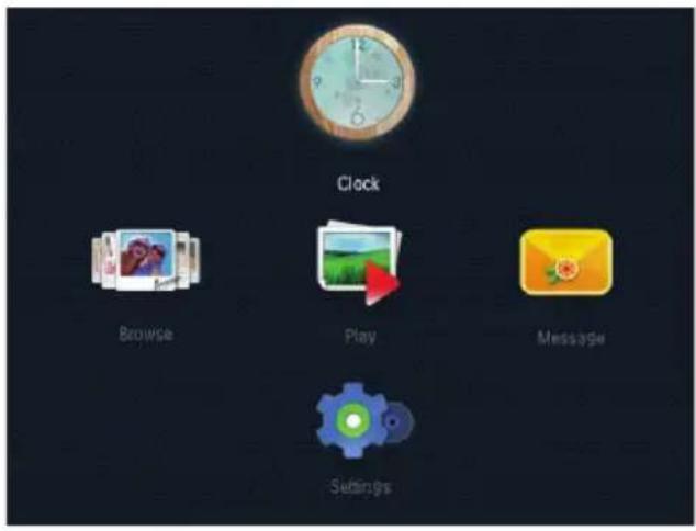 Clock Browse Play Message Settings